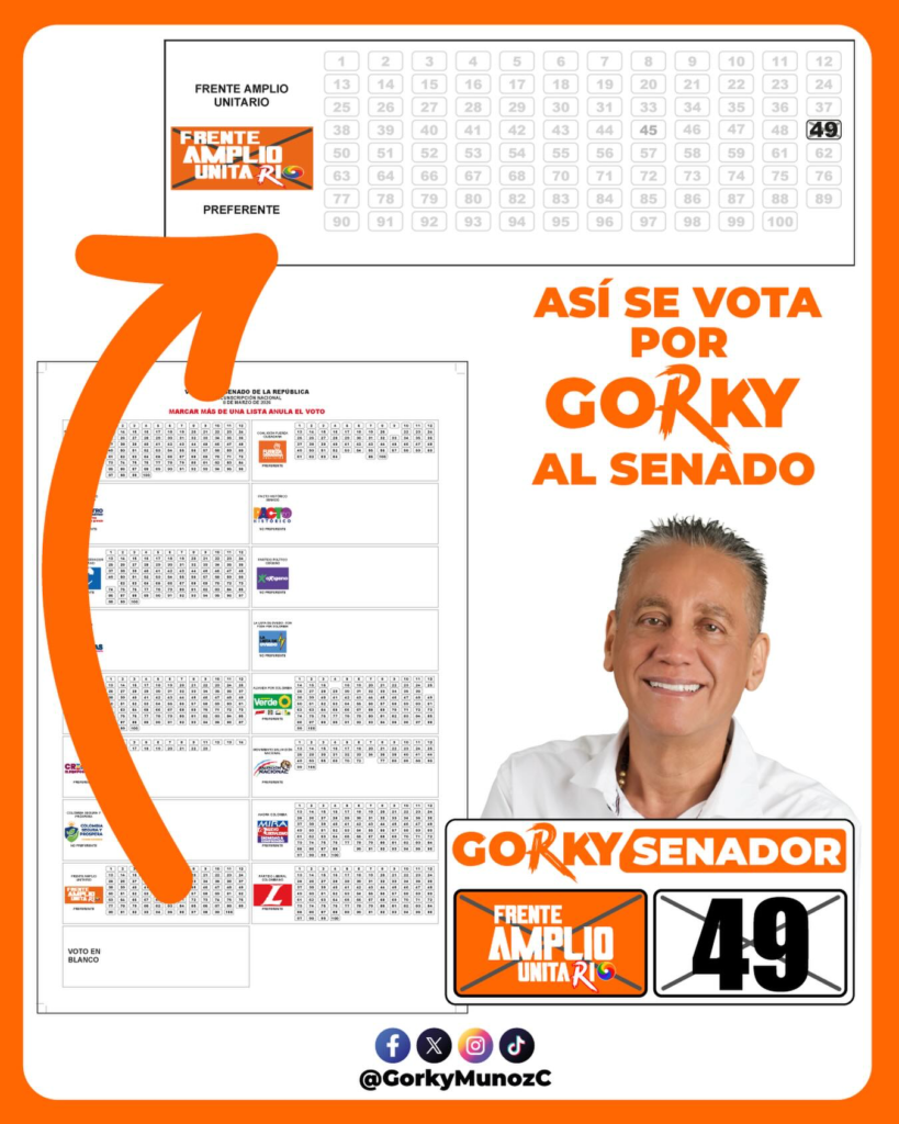 Gorky Muñoz se consolida en Neiva como el más opcionado al Senado 1