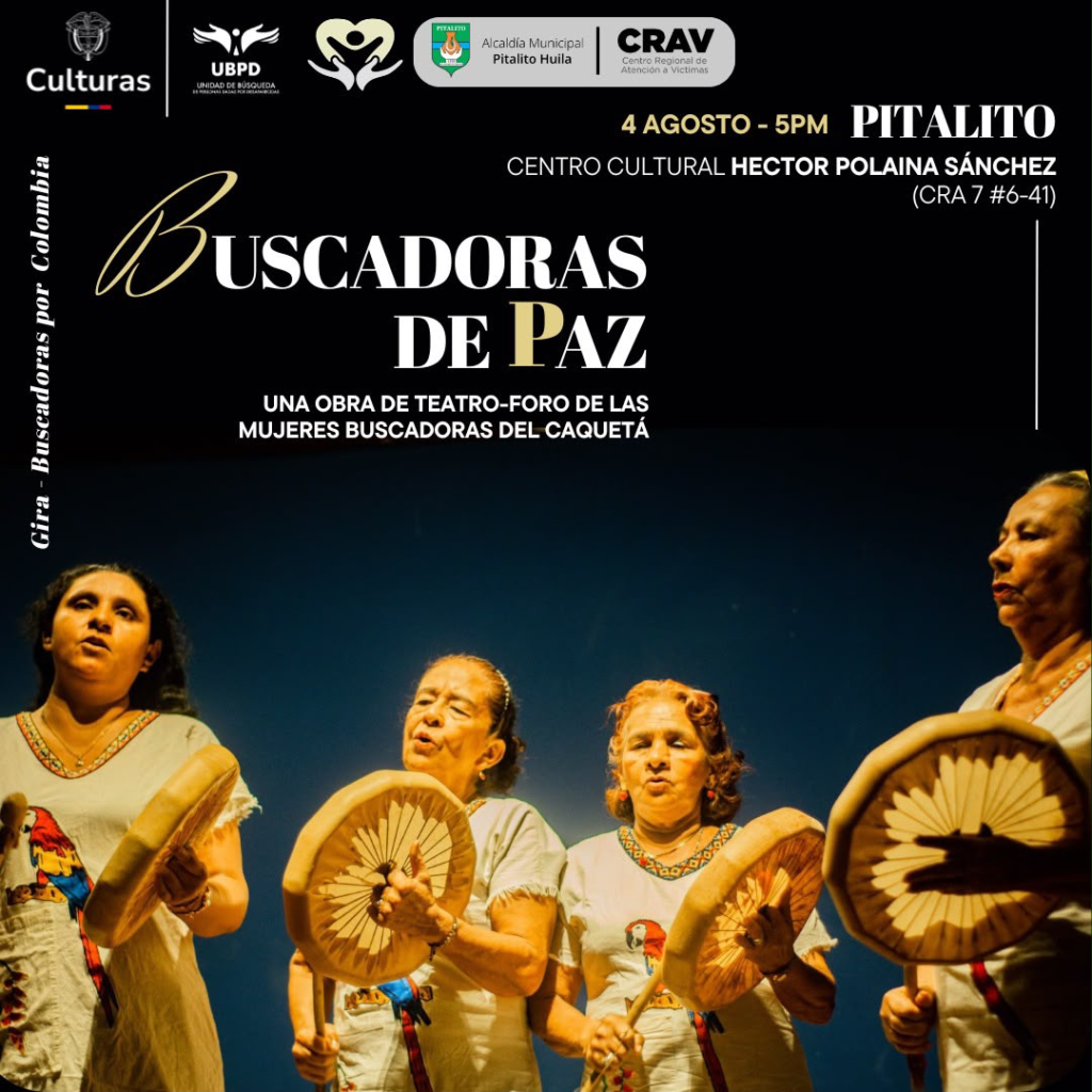 Teatro-foro Buscadoras de Paz se presentará en Pitalito 1