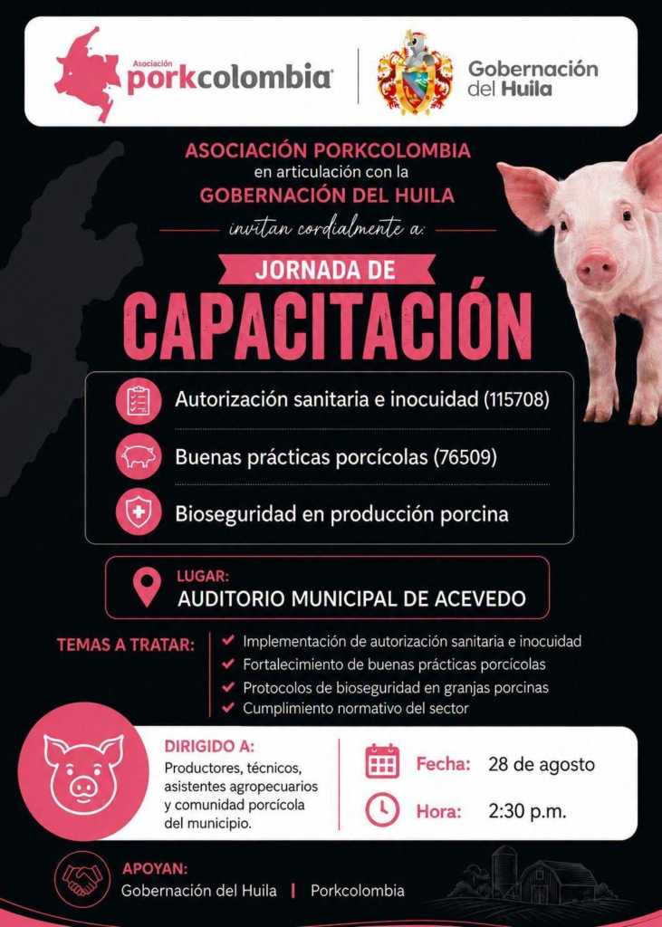 Jornada de orientación técnica a porcicultores de Acevedo 1