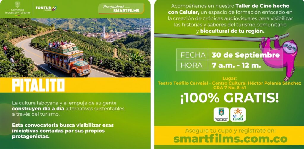 Formación gratuita para hacer cine con celular en Pitalito 1