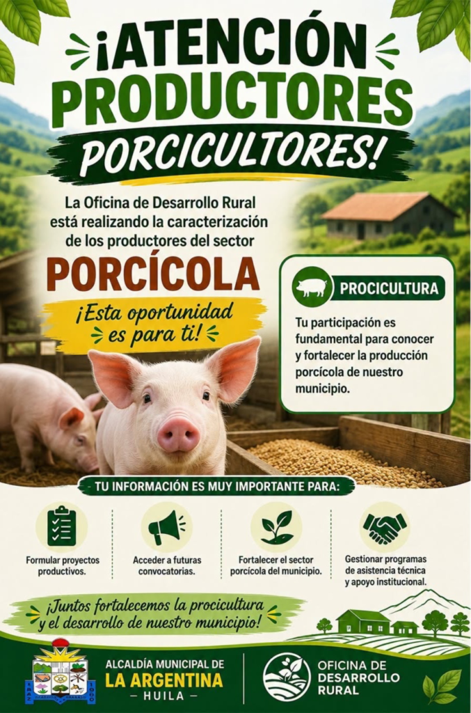 Fortalecerán al sector porcícola en el occidente del Huila 2