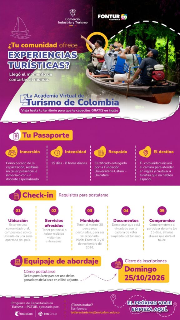 Becas para que 80 niños y jóvenes estudien inglés gratis en Nátaga 1